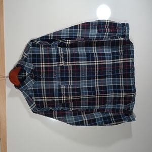 Gooddiellow & Co. Long  sleeve blue plaid shirt men's size M.
